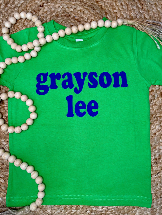 Boys Custom Name Tee’s