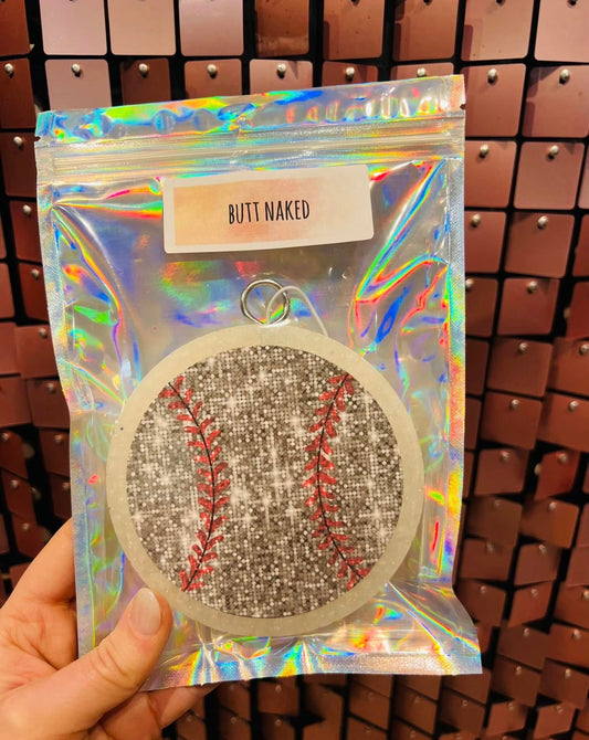 RTS Faux Glitter Baseball Car Freshie