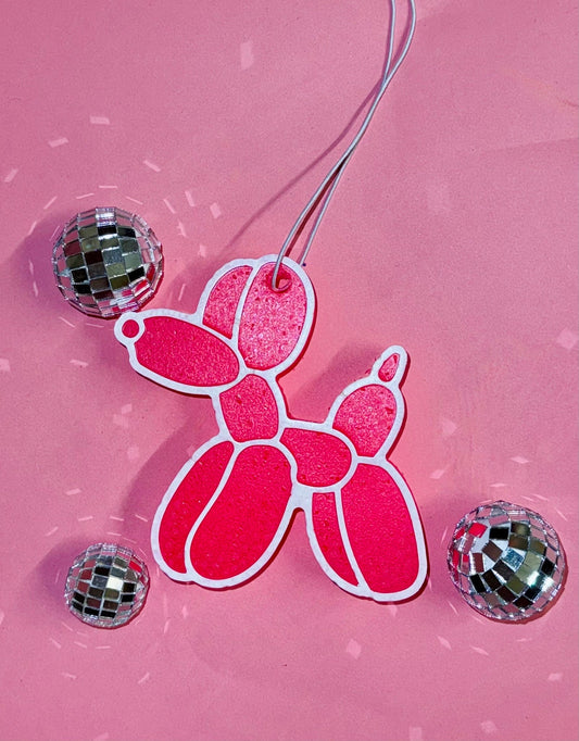 RTS Pink Balloon Dog Car Freshie