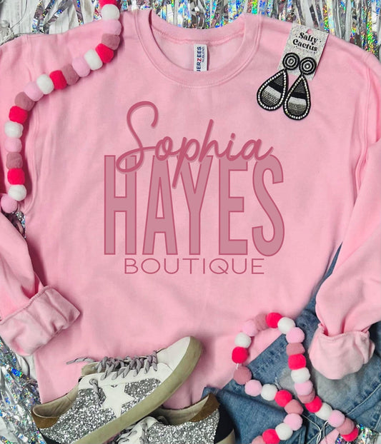 Sophia Hayes Baby Pink Sweatshirt