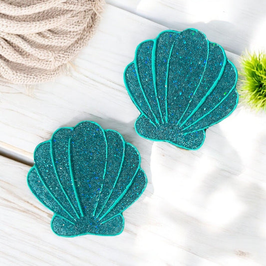 Ocean Glitter Shell Magnet Set
